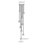 Alabaster Chandelier Brass Body G9 Base | Minimalist Sculptural Multi-Light Cascade | Ambient Interior Ceiling Lighting