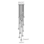 Alabaster Chandelier Brass Body G9 Base | Minimalist Sculptural Multi-Light Cascade | Ambient Interior Ceiling Lighting