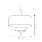 Ophel Lampe Suspendue en Tissu Vert - Neutralighting