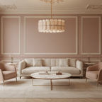 Rosalinne Petal Chandelier-Neutral Decor