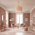 Rosalinne Petal Chandelier-Neutral Decor