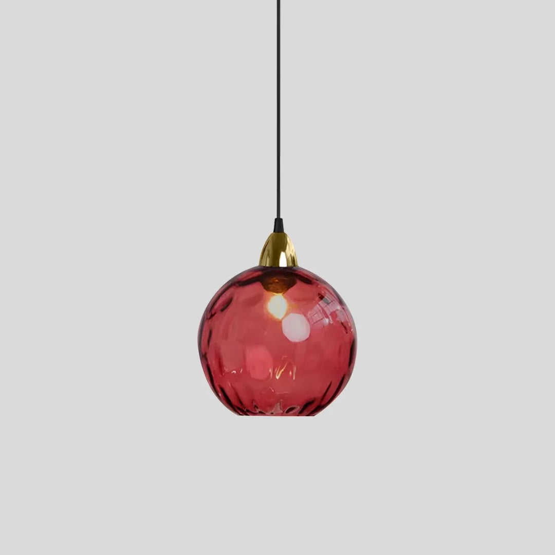Contemporary Textured Glass Pendant Light