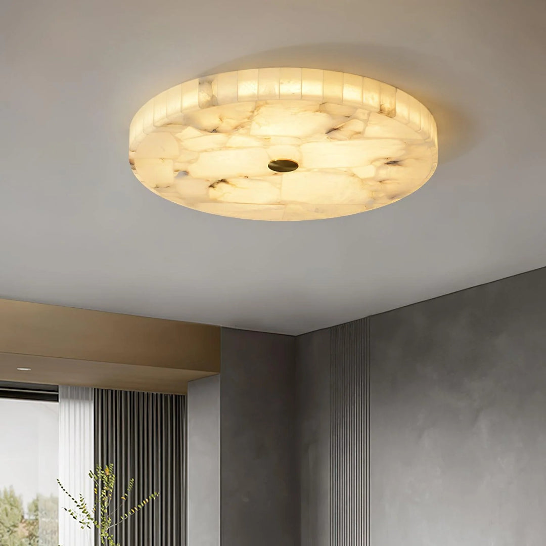 Minimalist Marble Round Ceiling Light