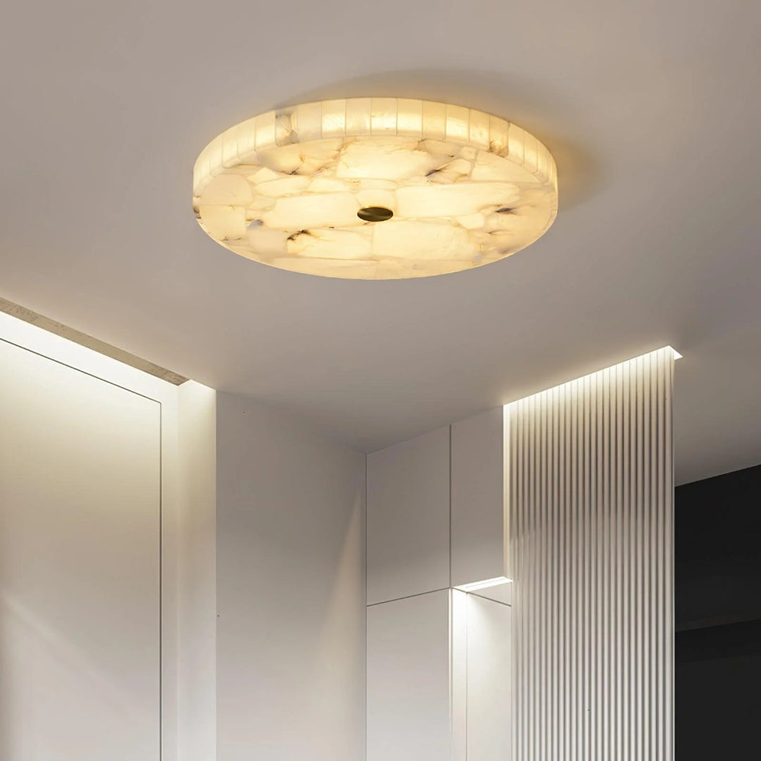 Minimalist Marble Round Ceiling Light