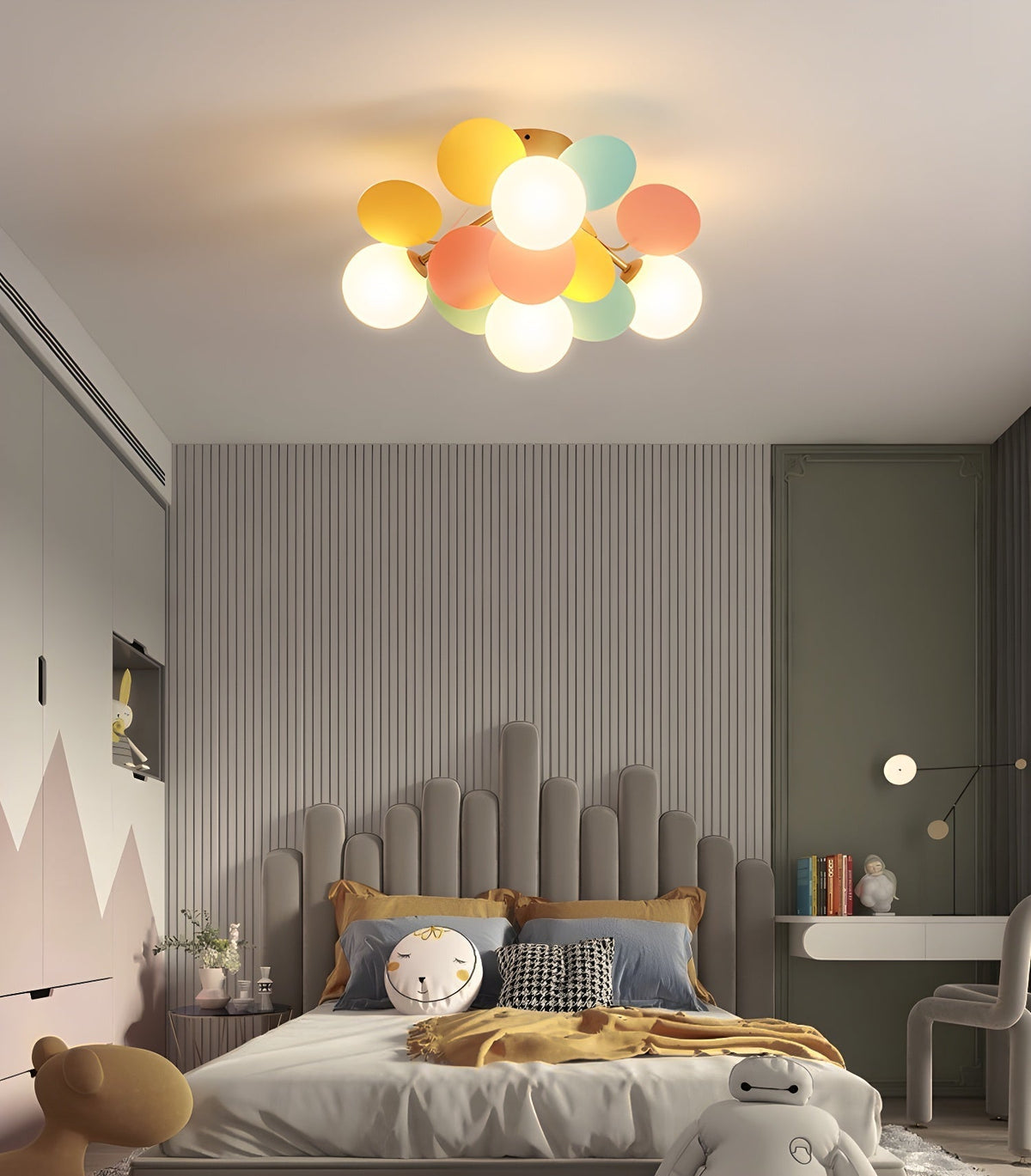 Solara Plafonnier Rond Macaron aux Couleurs Pastel - Neutralighting