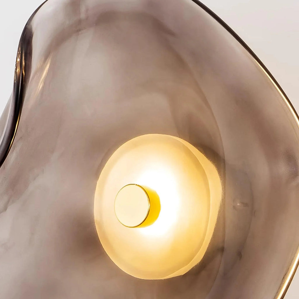 Organic-Shaped Glass LED Wall Light