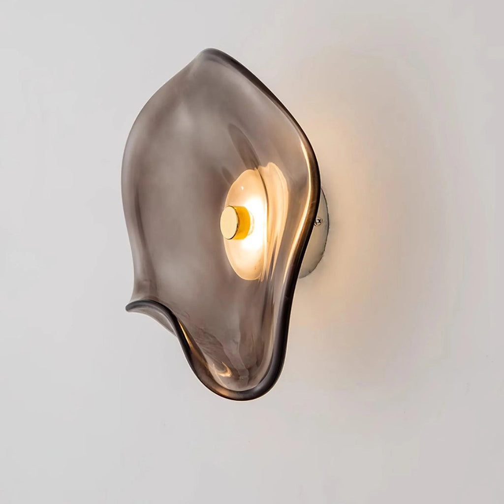 Organic-Shaped Glass LED Wall Light