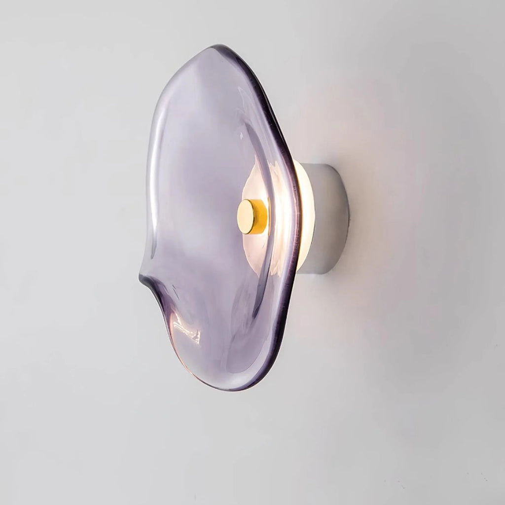 Organic-Shaped Glass LED Wall Light