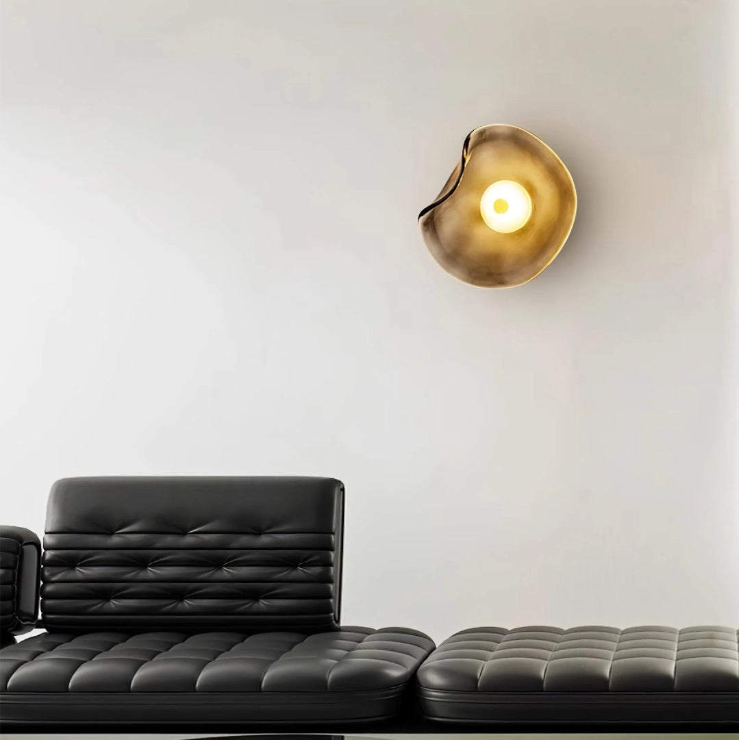 Organic-Shaped Glass LED Wall Light