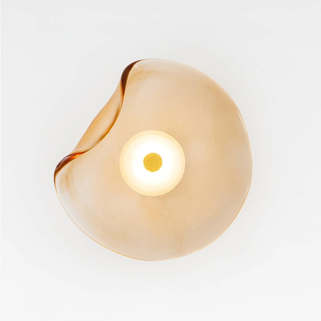 Organic-Shaped Glass LED Wall Light