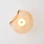 Organic-Shaped Glass LED Wall Light