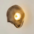 Organic-Shaped Glass LED Wall Light