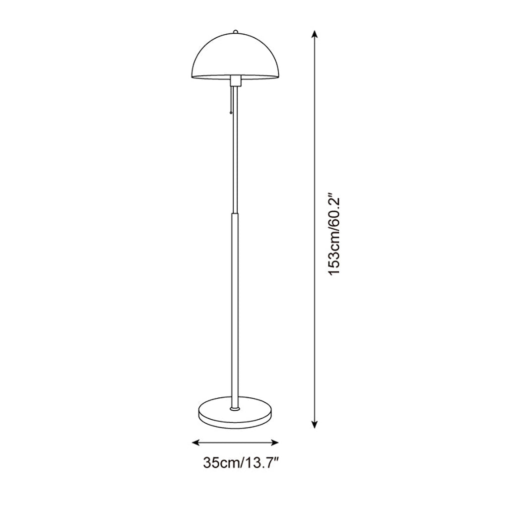 Amber Glass Floor Lamp – Retro Style With Walnut Wood And Metal Base