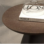 Sculptural Pedestal Side Table Modern Wabi Sabi Accent Table