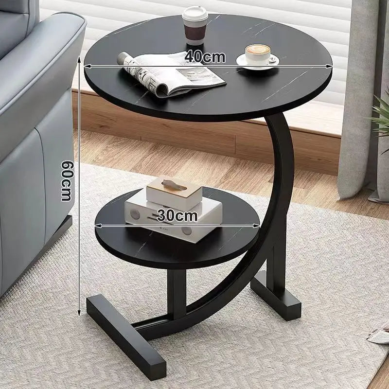 Luxury Two-Layer Portable Mini Side Table