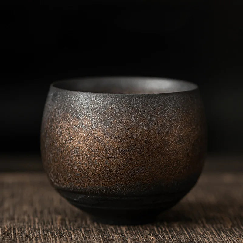 Espresso Cups Ceramic 80 ml | Handmade Rustic Stoneware | Heat Retaining Dishwasher and Microwave Safe Lead-Free Set
