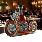 Whiskey Decanter Glass Motorcycle Shape | Motorbike Themed Bar Centerpiece | Spirit Storage and Conversation Starter