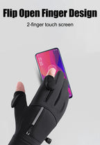 Waterproof Winter Gloves | Thermal Touchscreen Cycling Gloves | Windproof Outdoor Rain Gloves with Warm Thermal Fleece Lining
