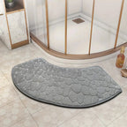 Curved Thickened Non-slip Bath Mat for Shower and Toilet Floor