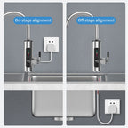 Electric Kitchen Faucet with Instantaneous Water Heater 3000W Stainless Steel