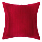 Corduroy Striped Throw Pillow Textured Decorative Cushion Cover