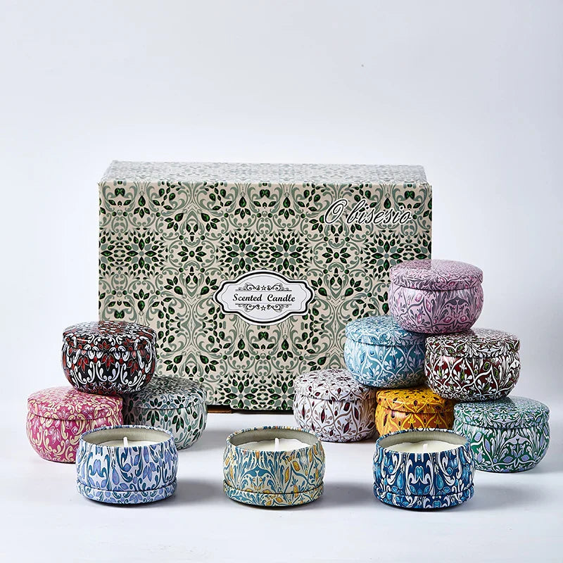 Bohemian Scented Candle Set Decorative Soy Wax Aromatherapy Gift Collection