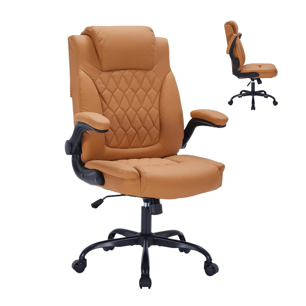 Ergonomic Executive Office Chair Padded Leather Desk Chair