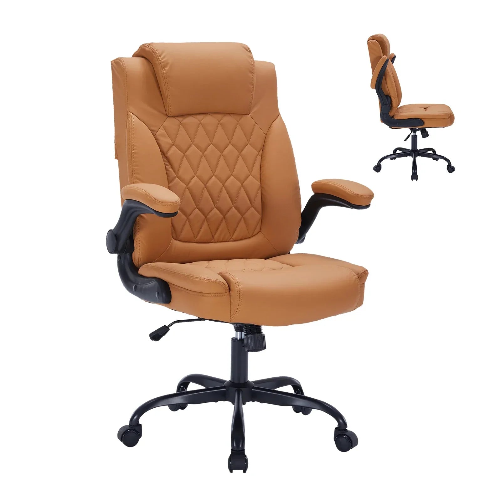 Ergonomic Executive Office Chair Padded Leather Desk Chair