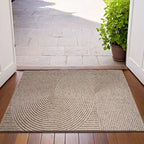 3D Groove Doormat - Wear-Resistant Polyester with Non-Slip for Indoor and Outdoor Use