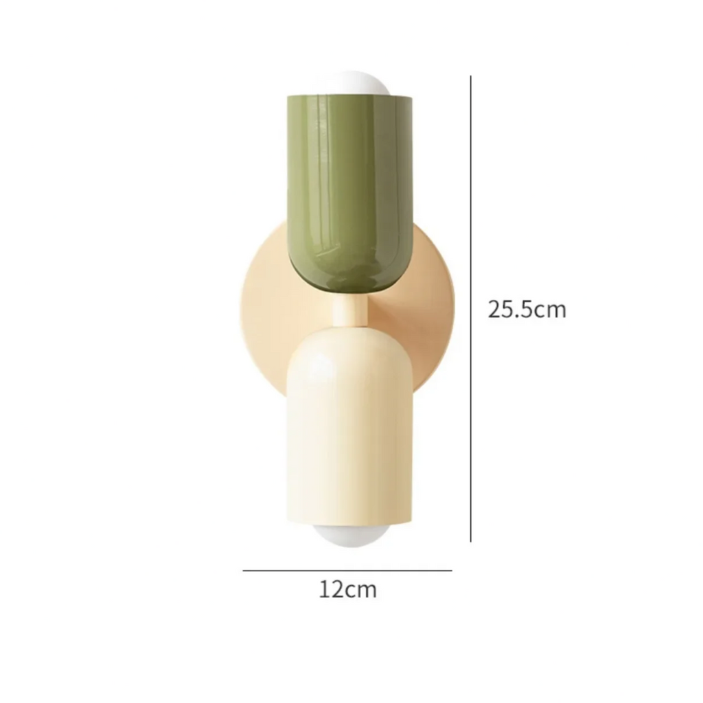 Wall Lamp with Minimalist Scandinavian Design | Integrated Energy-Saving LED Light | Soft Diffuse Lighting for Home