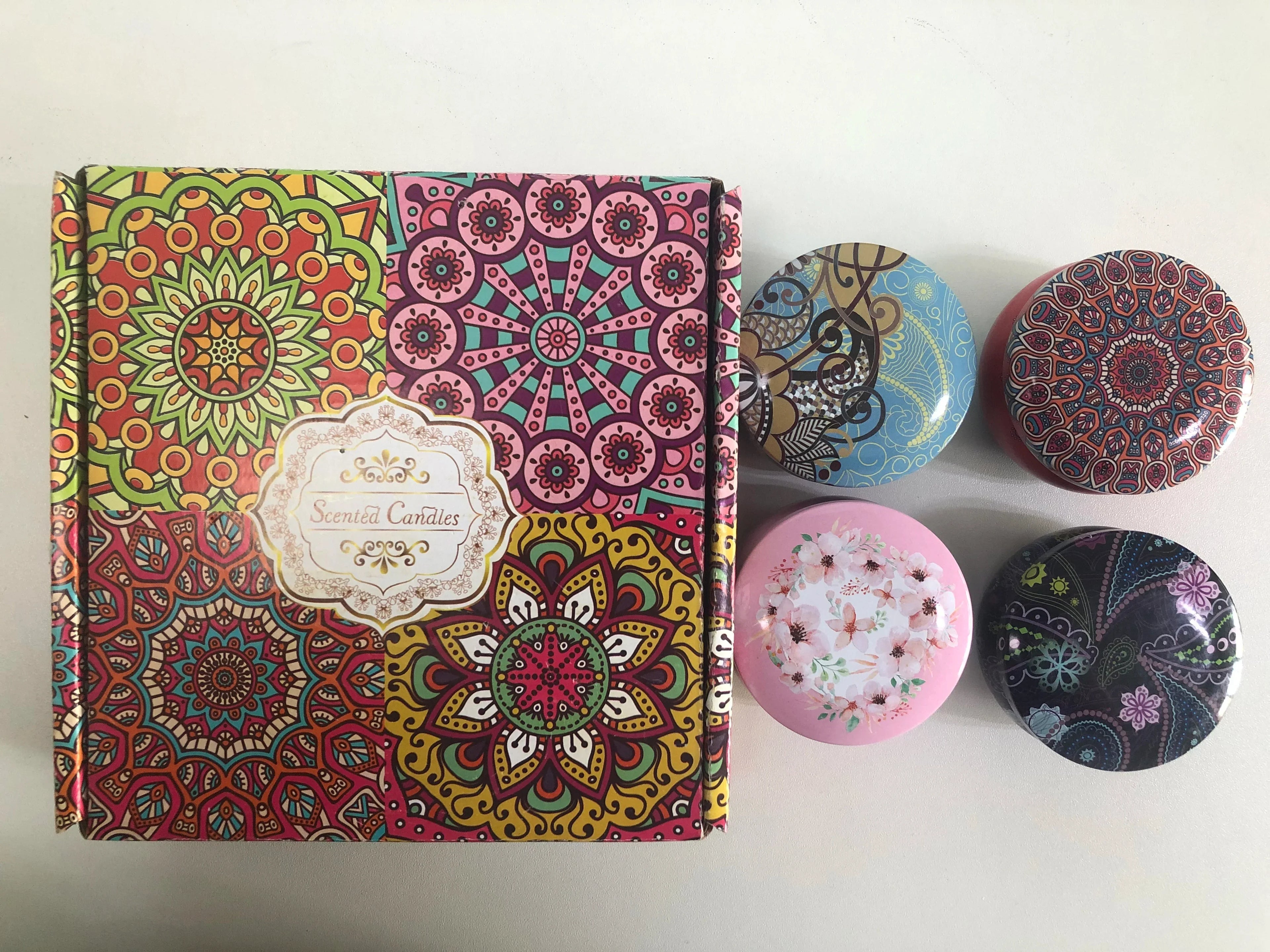 Bohemian Scented Candle Set Decorative Soy Wax Aromatherapy Gift Collection