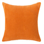 Corduroy Striped Throw Pillow Textured Decorative Cushion Cover
