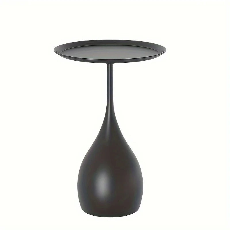 Mobile Round Side Table with Light Luxury Mini Design for Sofa or Bed