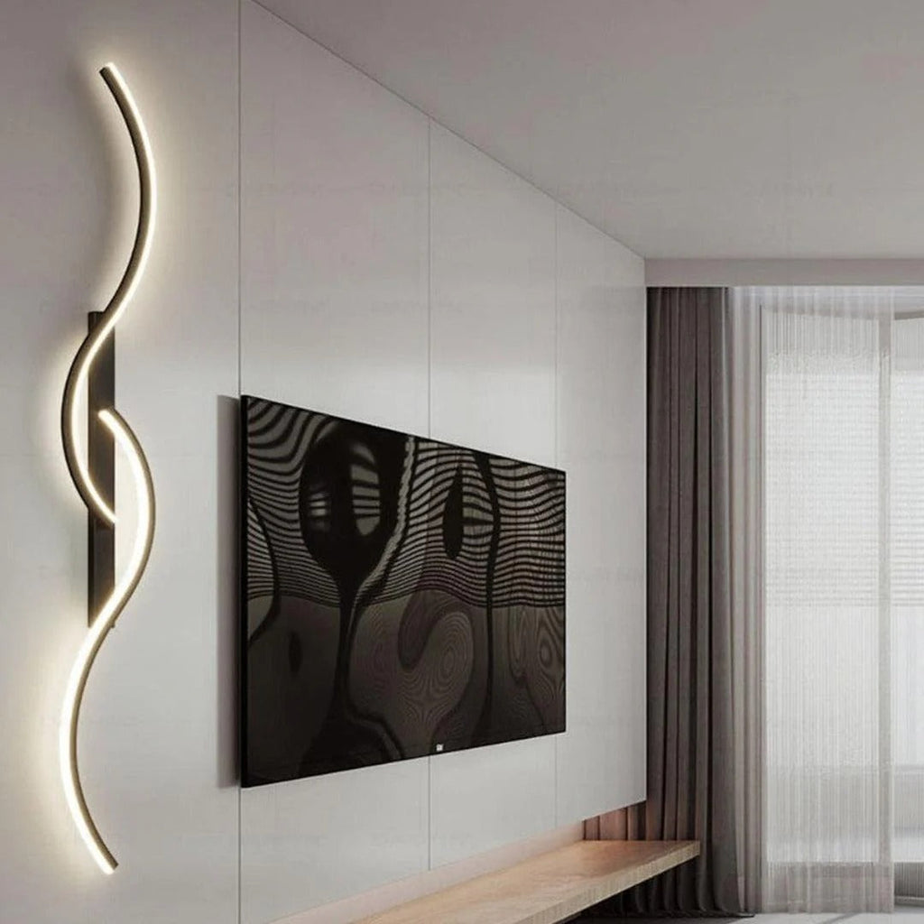 Contemporary Curved LED Wall Light