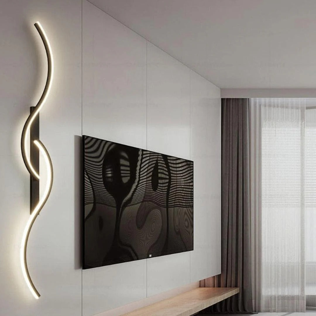 Contemporary Curved LED Wall Light