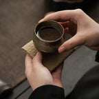 Espresso Cups Ceramic 80 ml | Handmade Rustic Stoneware | Heat Retaining Dishwasher and Microwave Safe Lead-Free Set