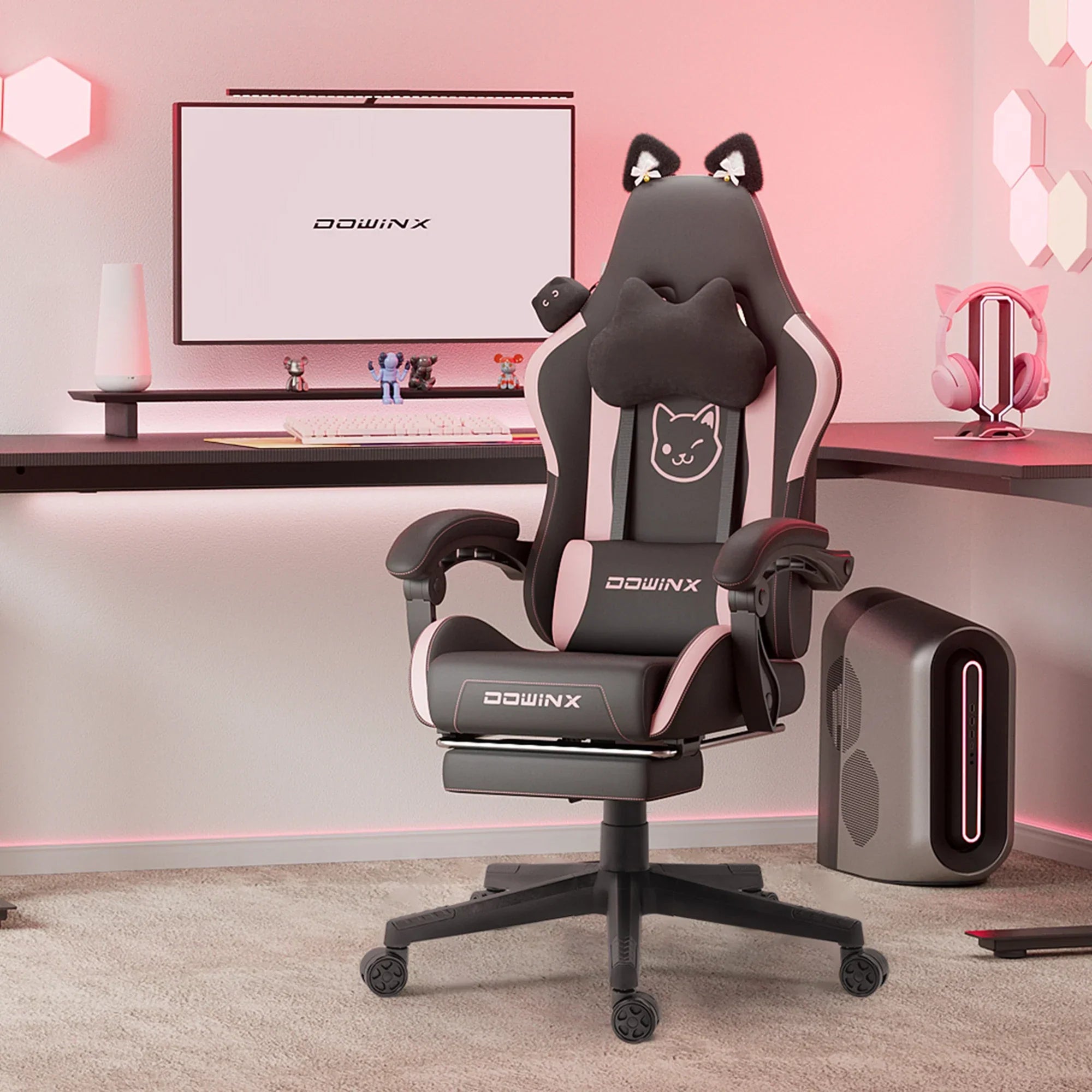 Cat Ear Gaming Chair Ergonomic Computer Chair