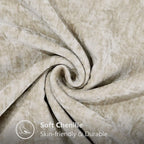 Chenille Throw Pillow Cover Stitched Edge Cushion Case