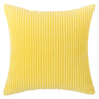 Corduroy Striped Throw Pillow Textured Decorative Cushion Cover