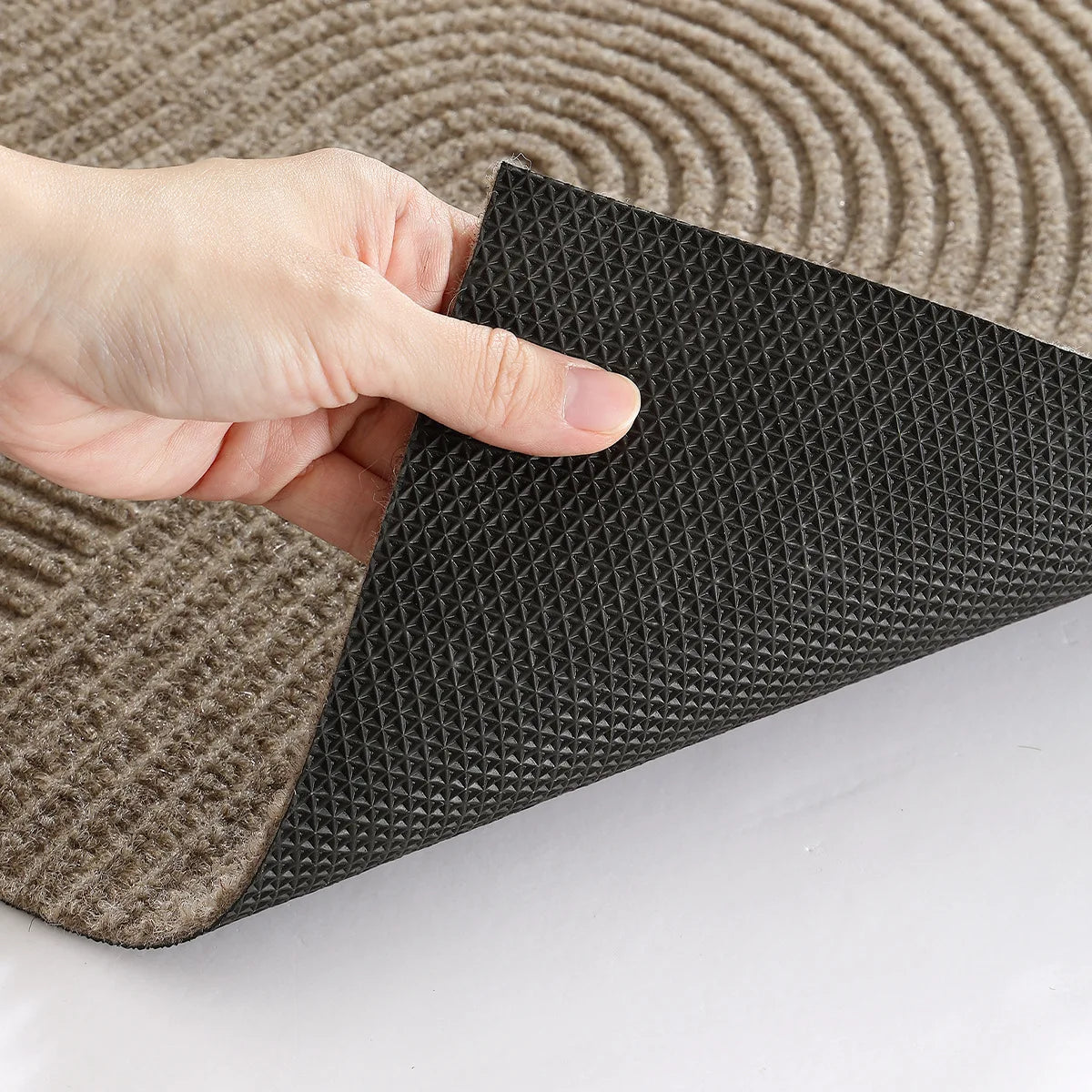 3D Groove Doormat - Wear-Resistant Polyester with Non-Slip for Indoor and Outdoor Use