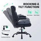 Ergonomic Executive Office Chair Padded Leather Desk Chair