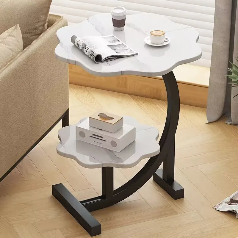 Luxury Two-Layer Portable Mini Side Table