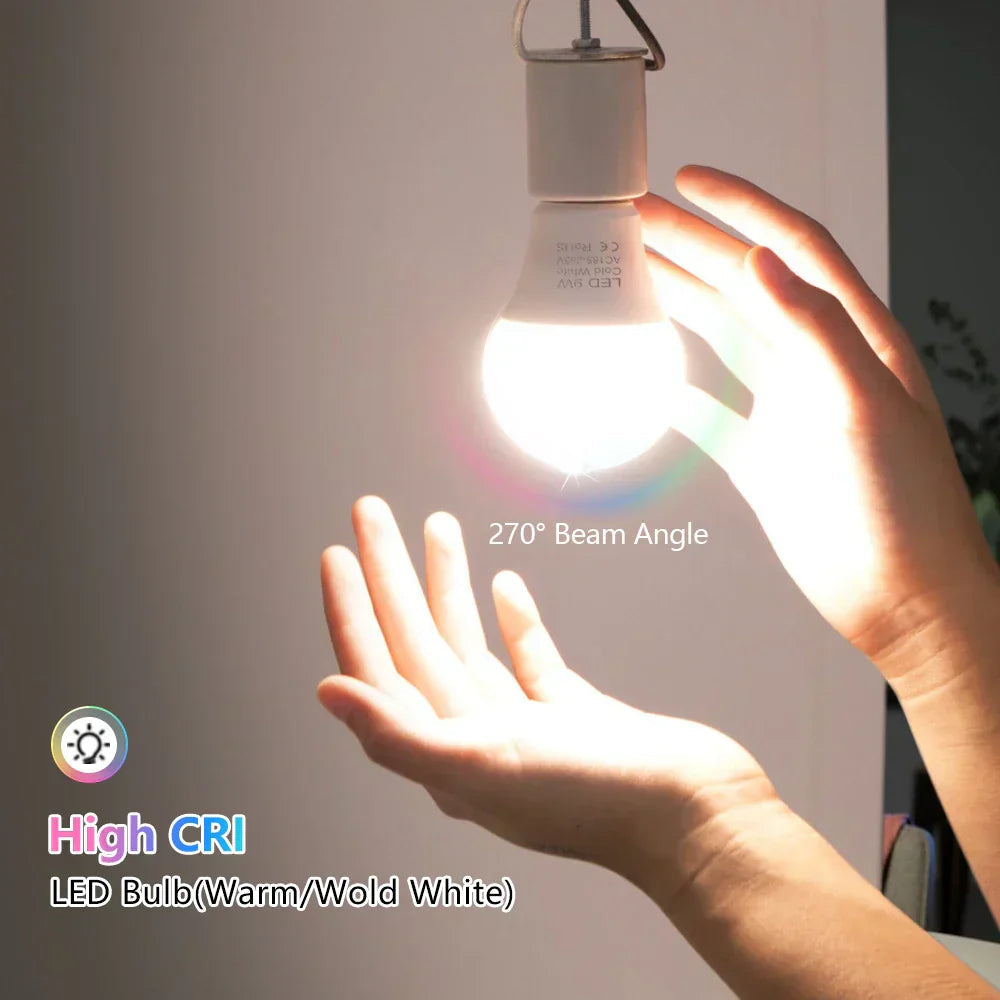 E27 LED Lamp | 2700K-3000K Light Temperature | Energy Efficient A+ Rated Smart IC System for Stable Performance