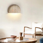 Half Moon Stone Wall Light