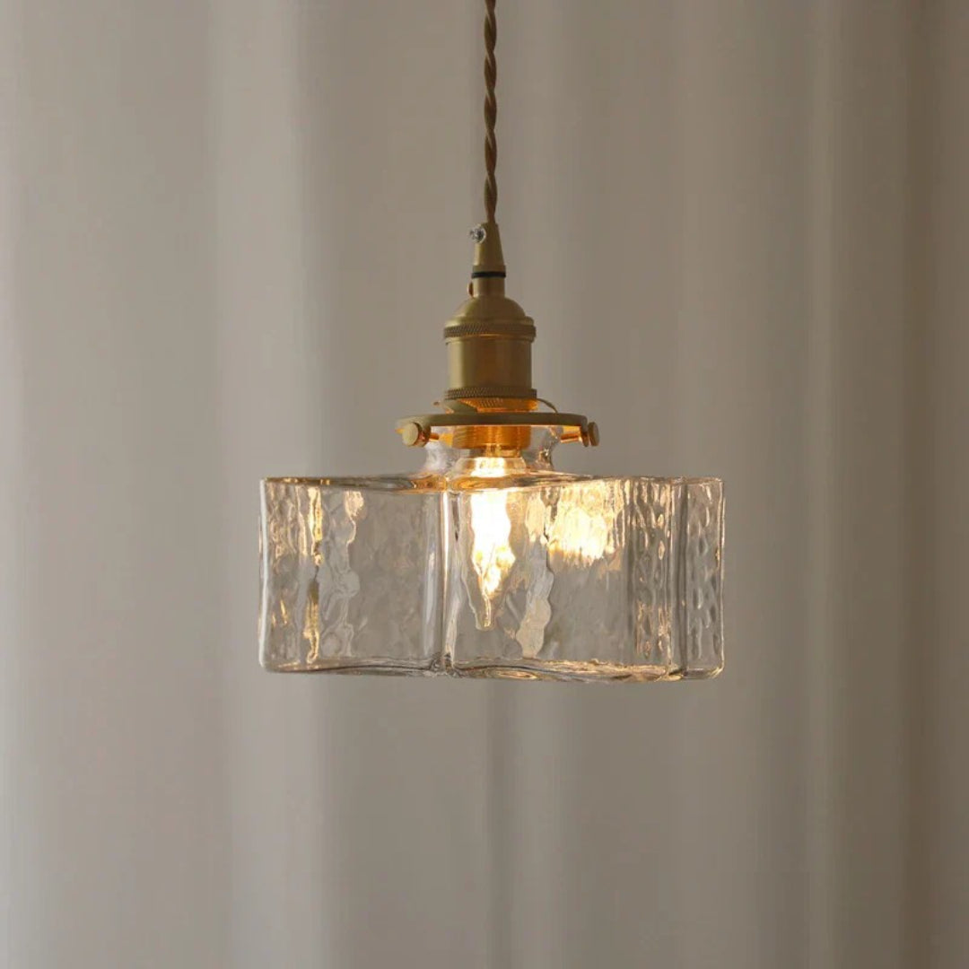 Vintage Glass Pendant Light