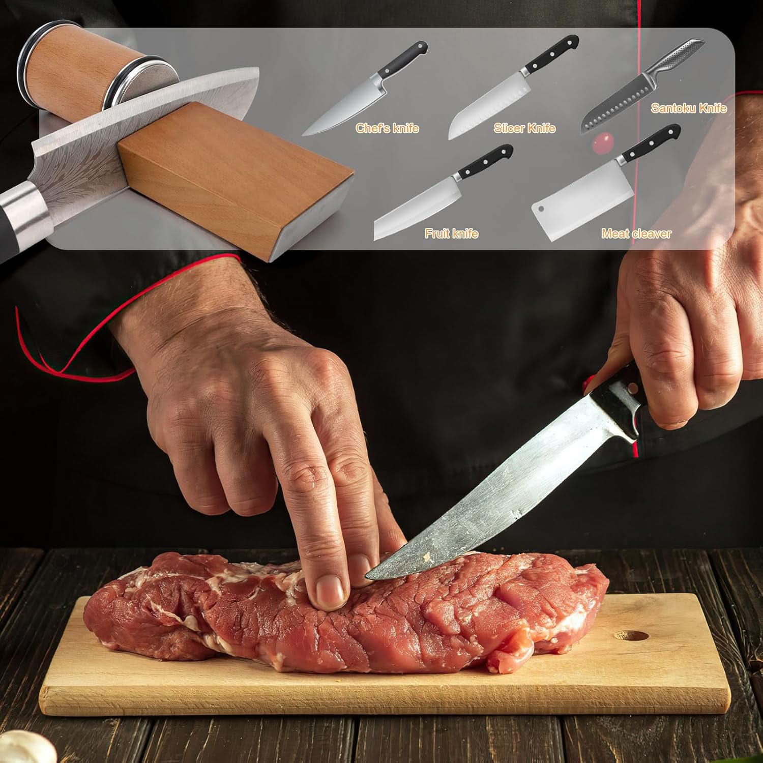 Diamond Rolling Knife Sharpener Magnetic Angle Sharpening System