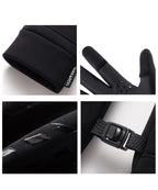 Waterproof Winter Gloves | Thermal Touchscreen Cycling Gloves | Windproof Outdoor Rain Gloves with Warm Thermal Fleece Lining