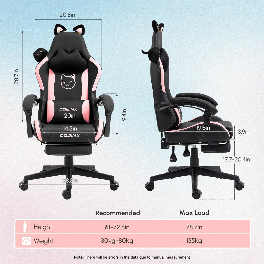 Cat Ear Gaming Chair Ergonomic Computer Chair