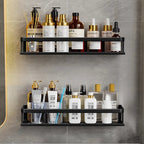 Shower Shelf Aluminum Rustproof Wall Mounted Storage | Single Tier Design | Moisture Resistant Bathroom Organizer