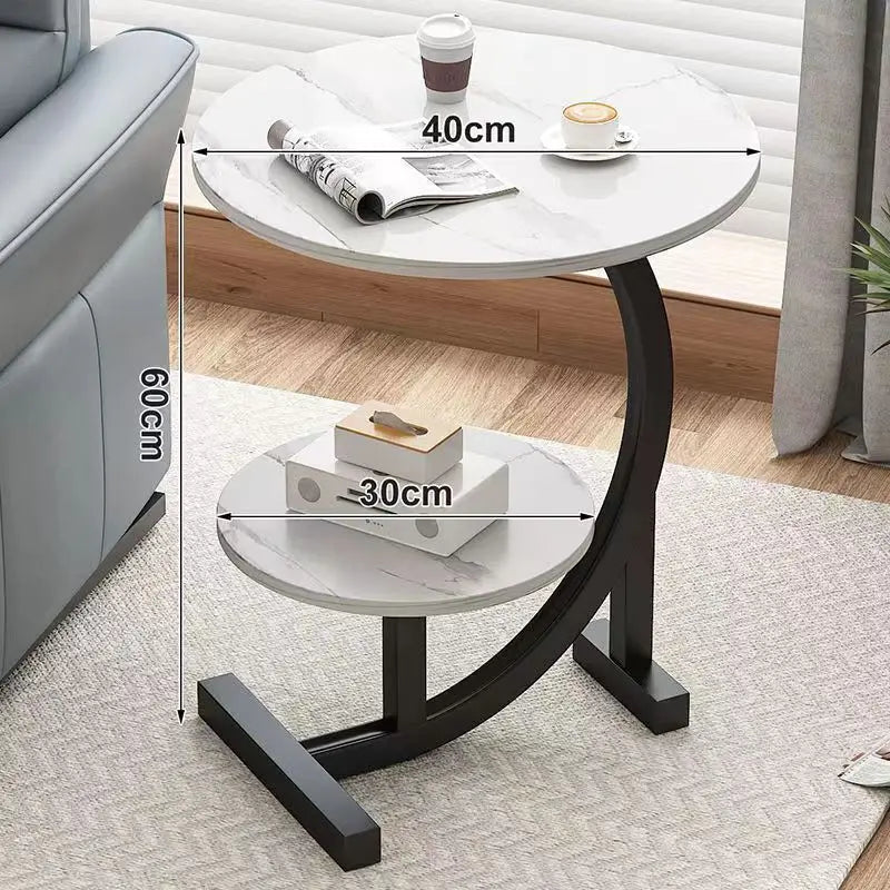 Luxury Two-Layer Portable Mini Side Table